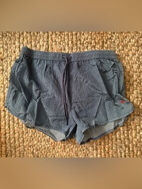 NWT Diesel Gray Black Running Active Shorts Men's Large Retail $90